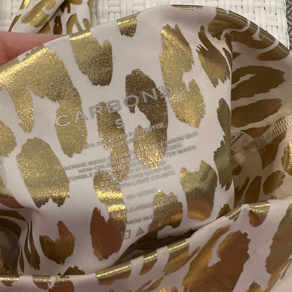 Metallic Leopard High Rise 7/8 Legging - Picture 8 of 8